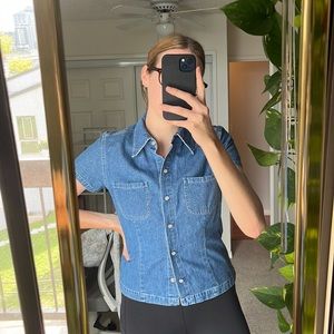 Vintage GAP denim short sleeve top